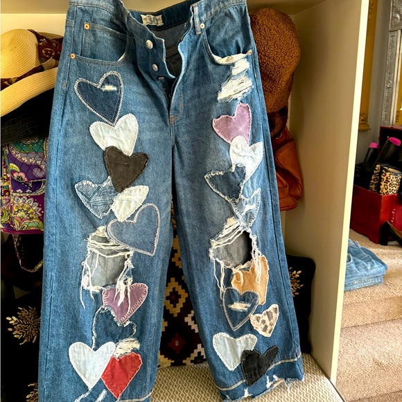 “Piece of my heart” free people jeans in excellent pre owned condition size 30 - Picture 1 of 9